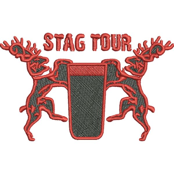 Stags & Beer Embroidery Thumbnail